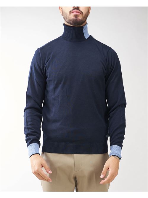 High neck sweater with contrasting profiles Manuel Ritz MANUEL RITZ | Sweater | 3532M50223383589